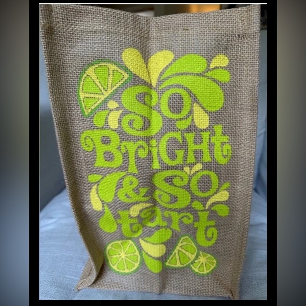 Trader Joe’s Lemon & Lime Jute Tote Bag – NEW WITH TAGS - Picture 4 of 5
